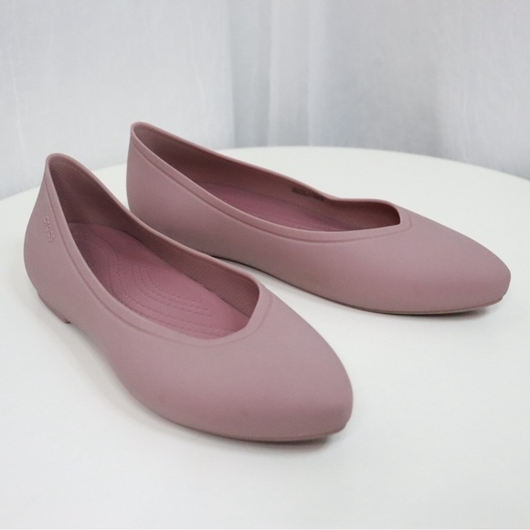 CROCS Brooklyn Pointed Toe Ballet Flats - Picture 12 of 14